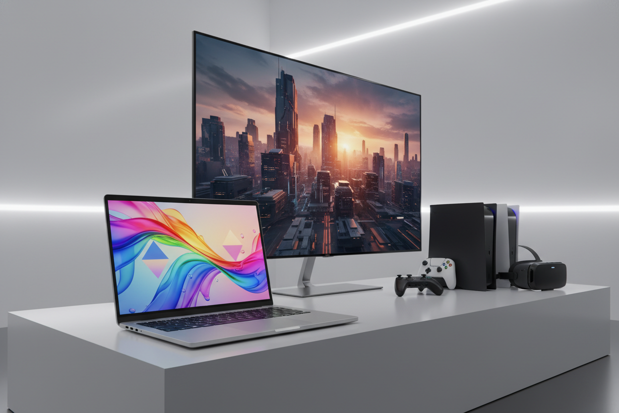 tech laptop tvs console